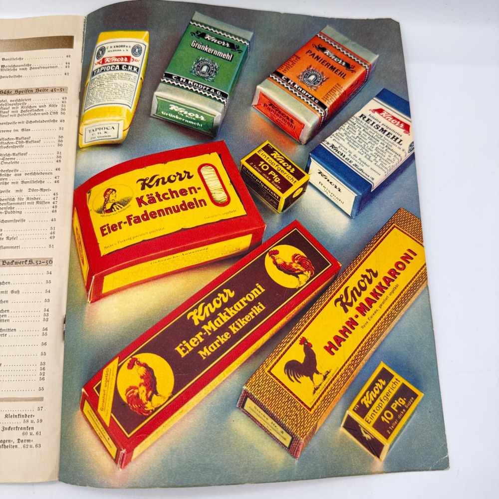 Knorr Kochbuch Cookbook Pamphlet Multicolor Vtg German Recipes Advertising Retro - Picture 16 of 16
